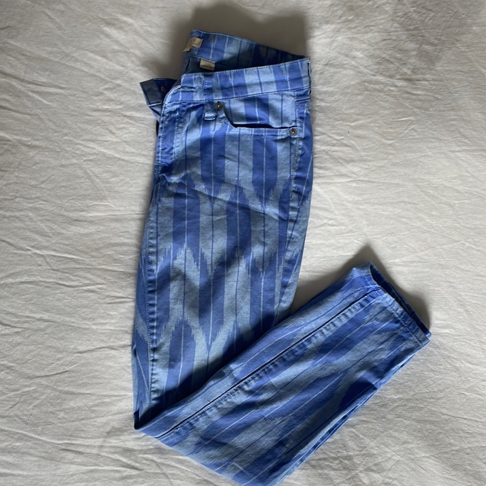 J Crew blue stretch ankle pants, size 25